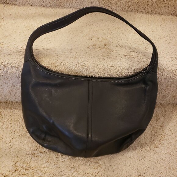 Coach Vintage Ergo Black Leather Hobo Bag - Picture 2 of 6